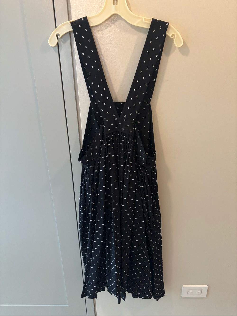 Henrik Vikskov Black Polka Dot Crossback Dress - Picture 3 of 5